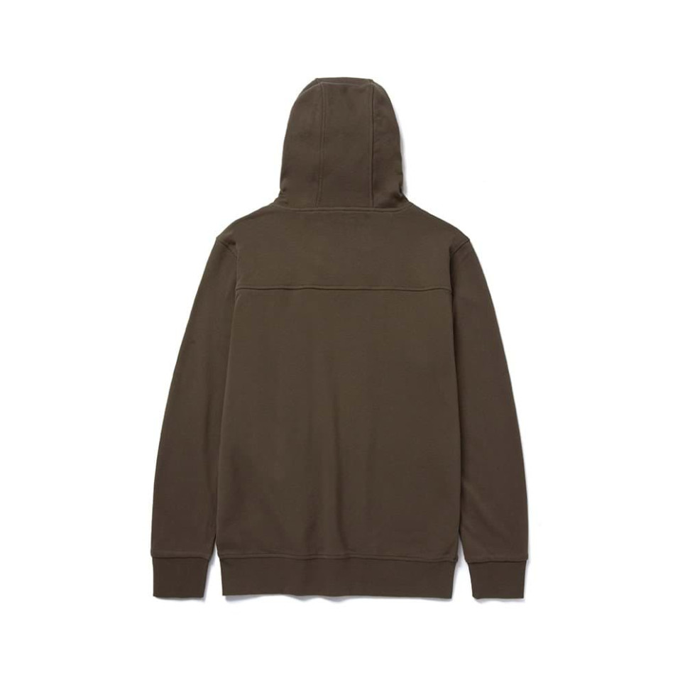 BLUZA THERMAL LINED HOODIE-BROWN-M