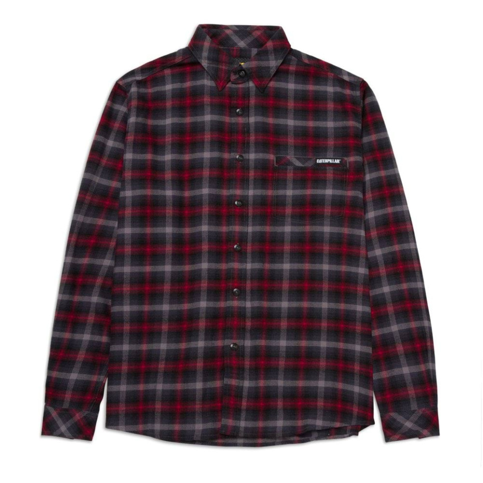 KOSZULA STRETCH FLANNEL-red-S