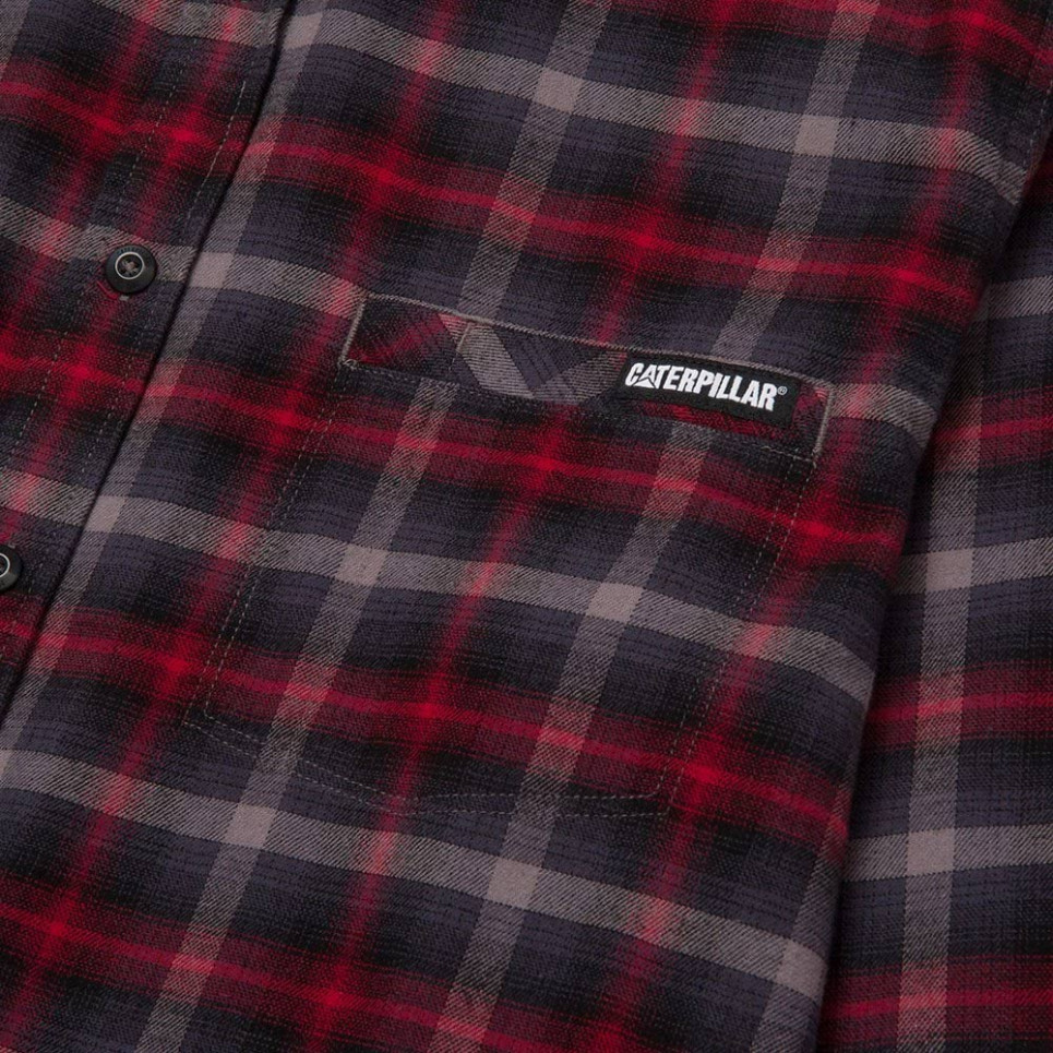 KOSZULA STRETCH FLANNEL-red-S