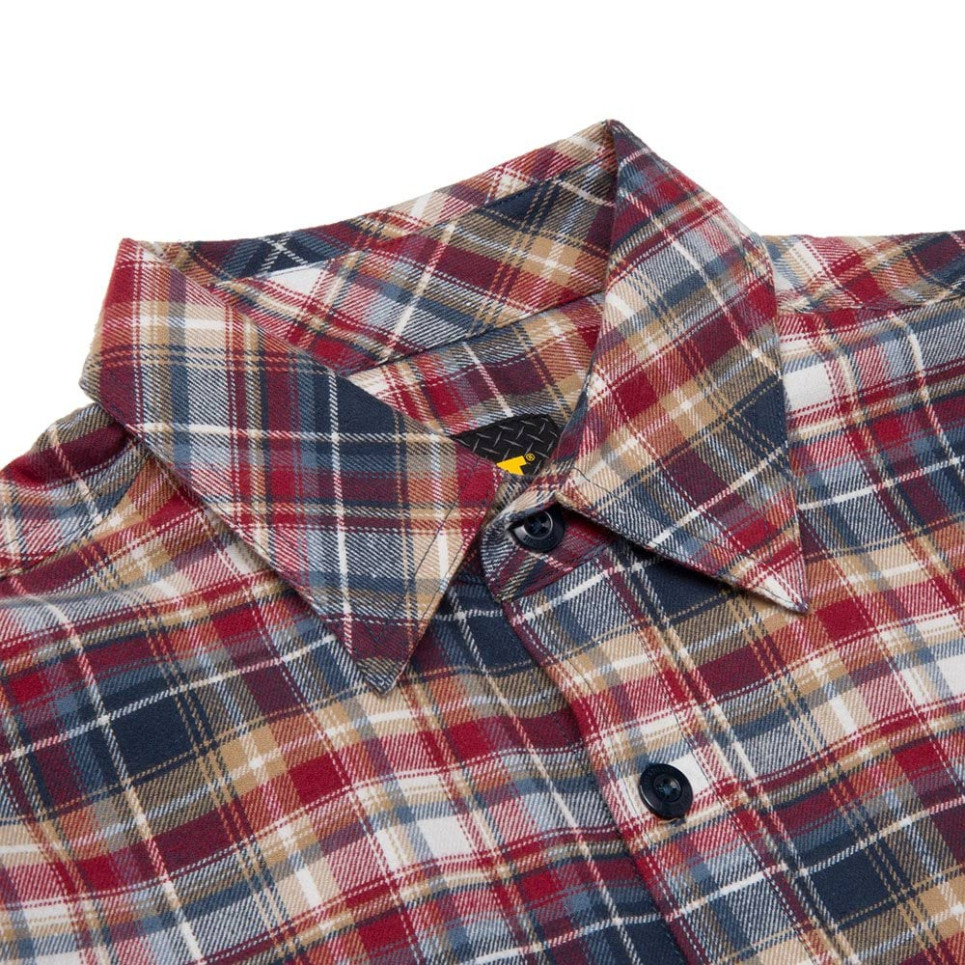 KOSZULA STRETCH FLANNEL-brown-M